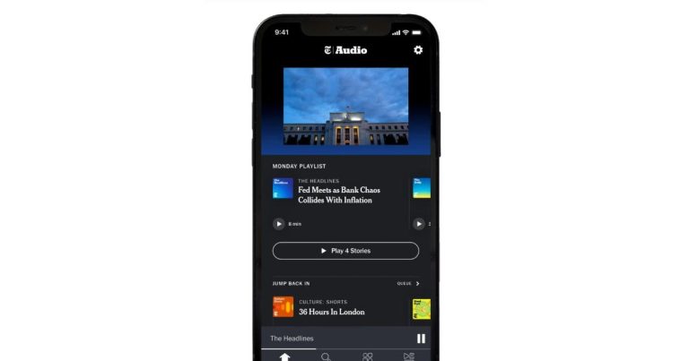 Le New York Times a créé une application autonome pour le journalisme audio