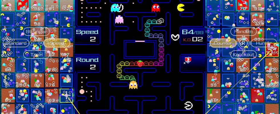 Le jeu Pac-Man battle royale s'arrête