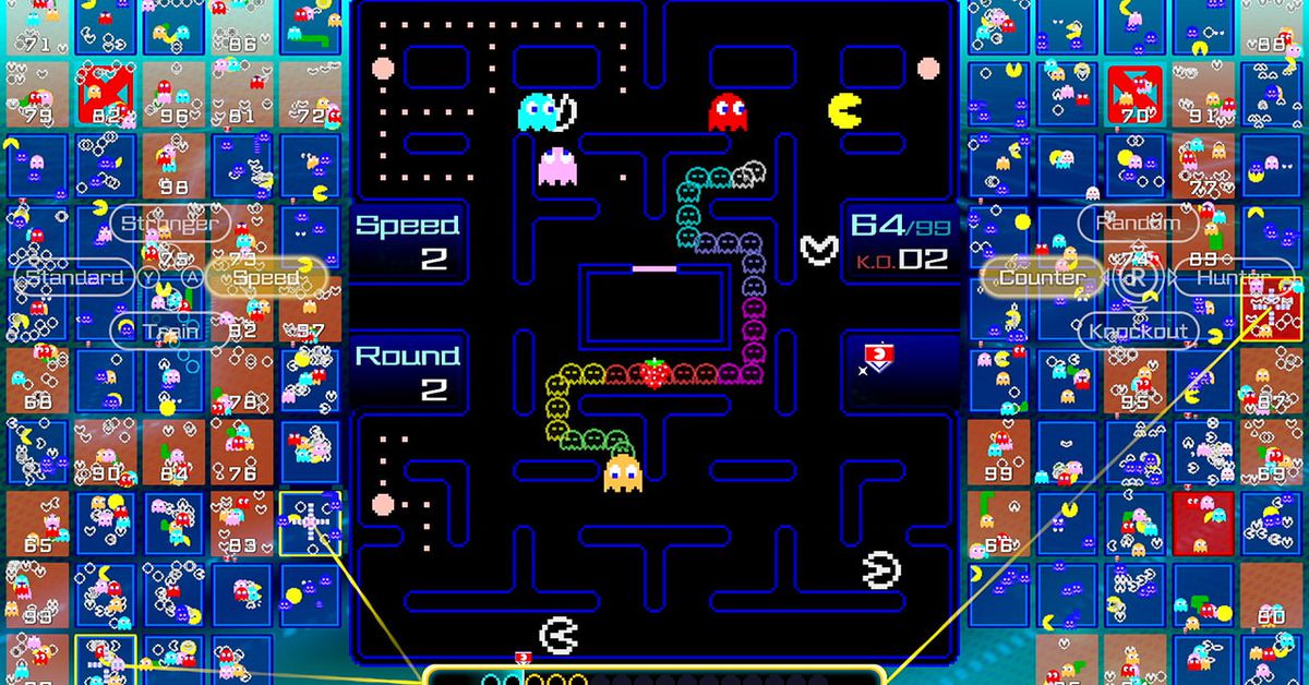 Le jeu Pac-Man battle royale s'arrête
