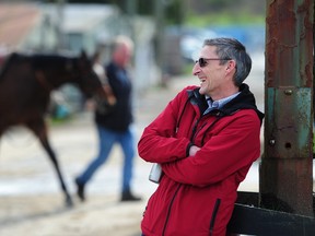 L'ancien jockey Richard Hamel à l'hippodrome de Hastings Park à Vancouver.