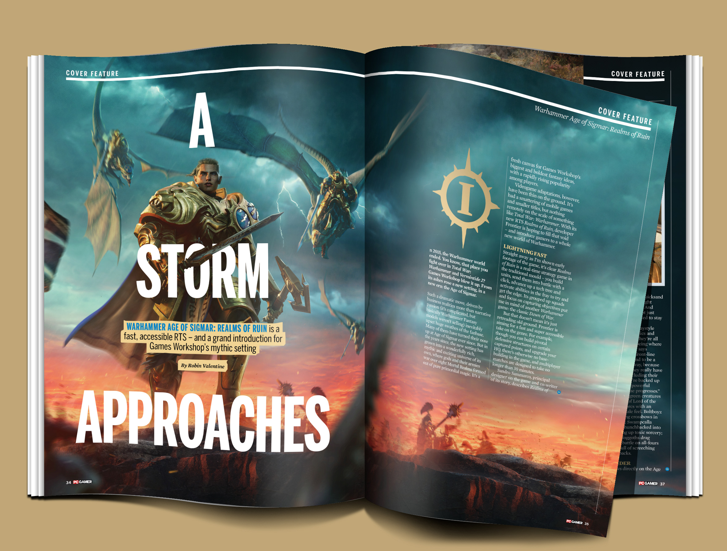 Magazine PC Gamer Juillet 2023 Warhammer Age of Sigmar Realms of Ruin