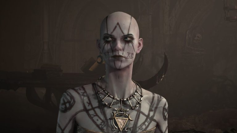 Necromancer character in Diablo 4