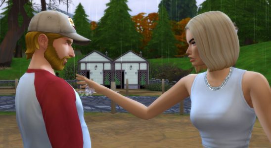 Two Sims arguing.