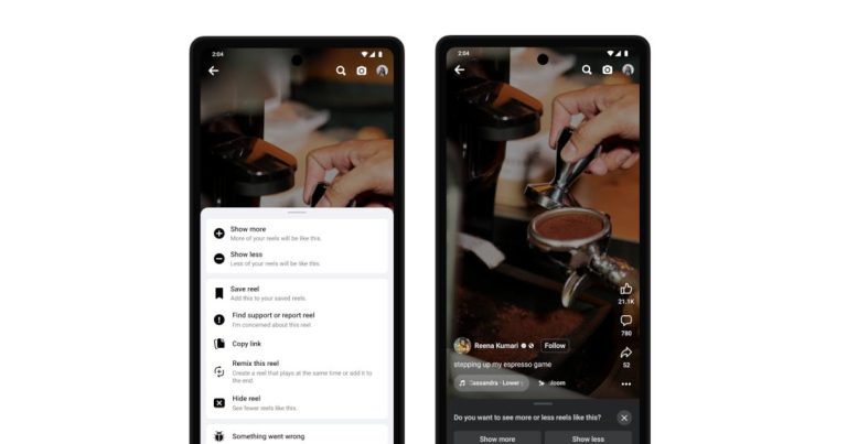 Les nouveaux contrôles Reels de Facebook aident à affiner les vidéos que vous voyez