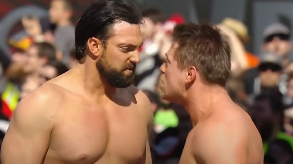 Damien Mizdow and The Miz at Wrestlemania 31