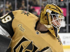 Laurent Brossoit des Golden Knights de Vegas.