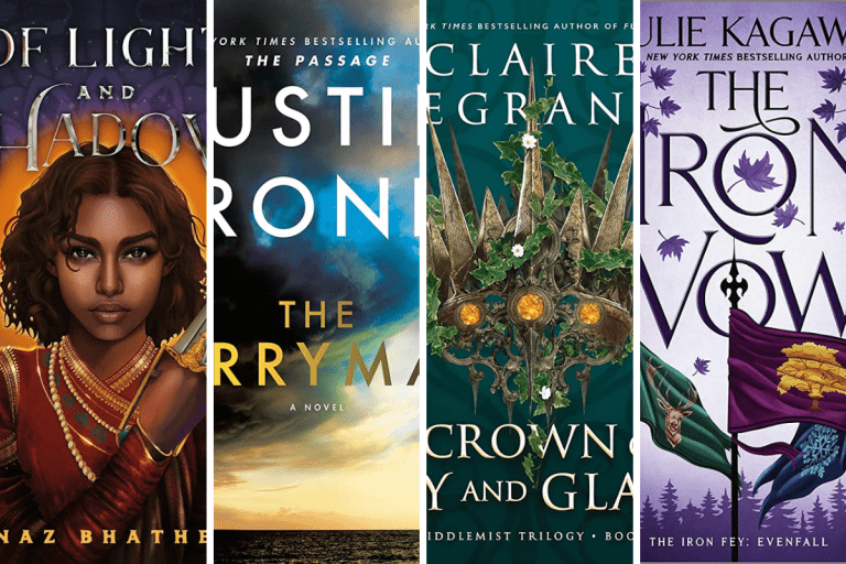 Best Fantasy Books Coming Out in May 2023 - The Ferryman - Justin Cronin A Crown of Ivy and Glass - Claire Legrand The Iron Vow - Julie Kagawa Of Light and Shadow - Tanaz Bhathena Earth Called - P.C. Cast