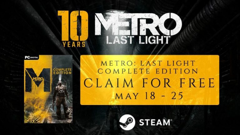 'Metro: Last Light' est maintenant gratuit sur Steam, mais seulement pendant une semaine
