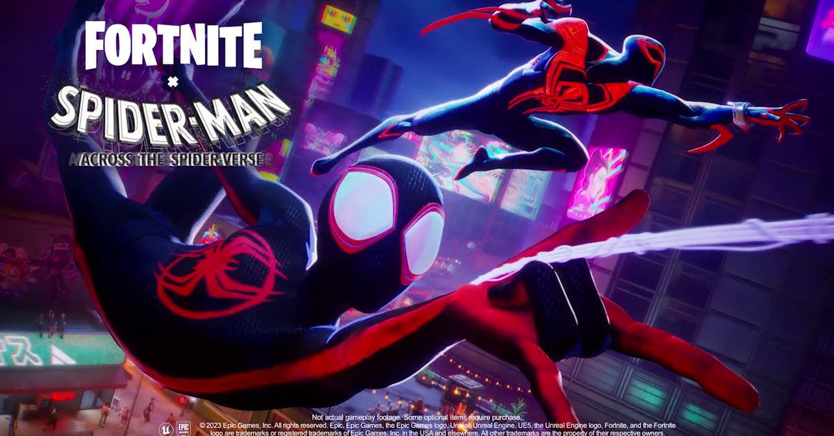 Miles Morales et Spider-Man 2099 se lancent sur Fortnite cette semaine
