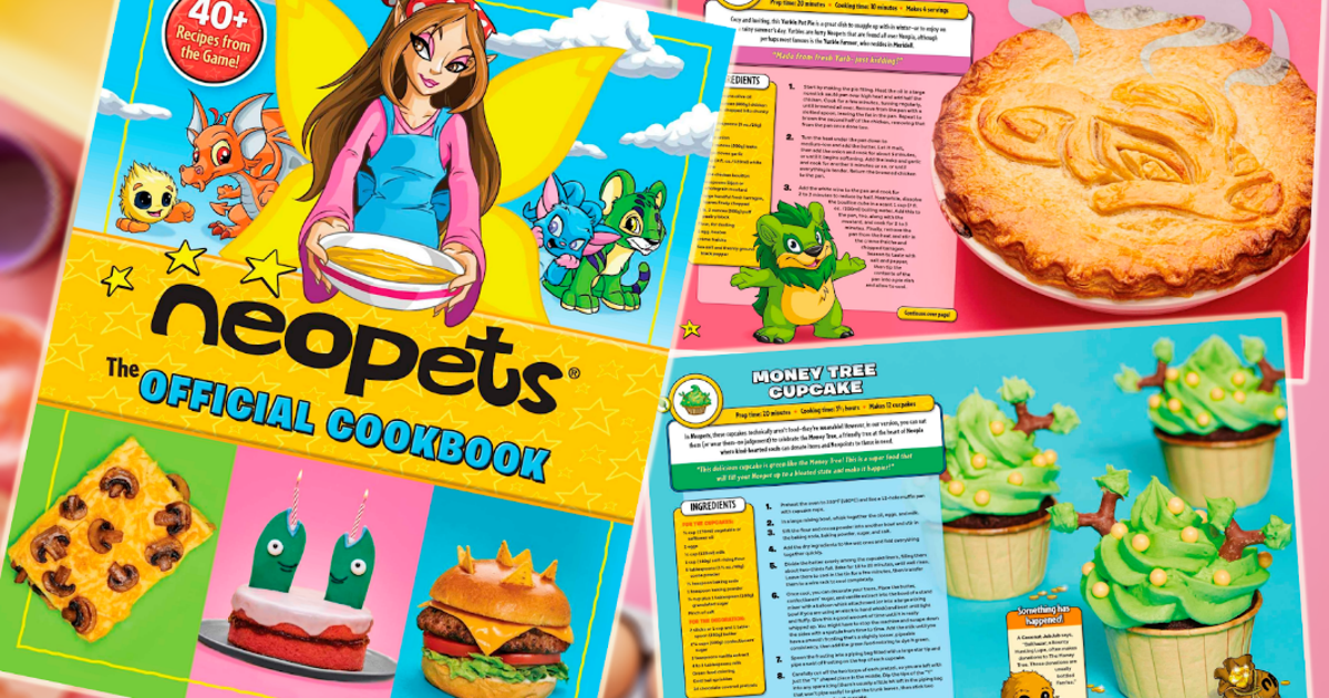 Neopets commence tôt ses célébrations du 25e anniversaire avec ce nouveau livre de recettes
