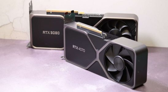 Nvidia RTX 4070 and RTX 3080 Founders Edition graphics cards