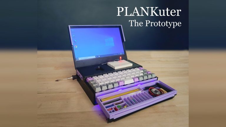 PLANKuter : l’ordinateur portable alimenté par LattePanda