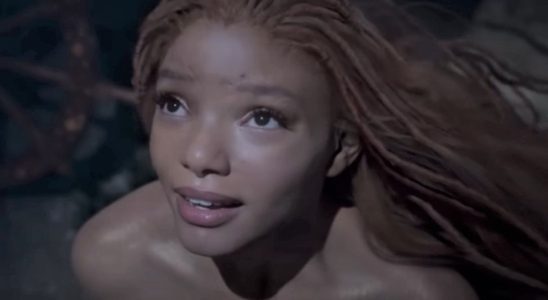 Halle Bailey as Ariel in The Little Mermaid.