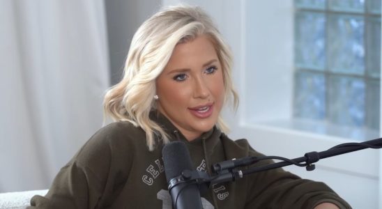 Savannah Chrisley on the mic for Unlocked Podcast