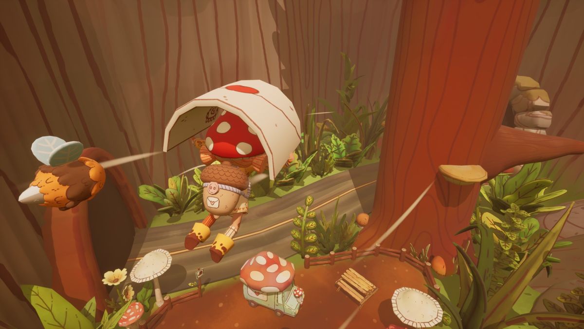 Soyez un postier champignon livrant aux animaux des bois dans ce jeu de plateforme confortable
