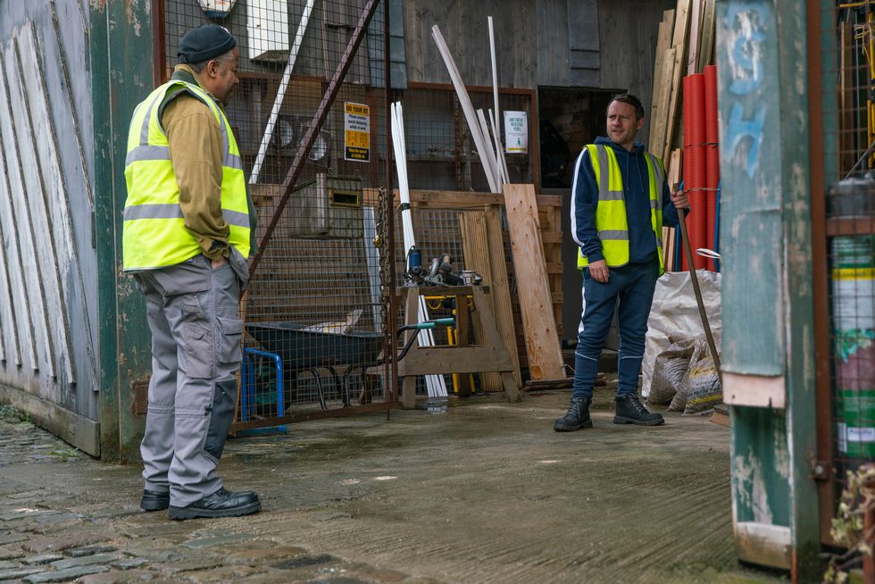 Ed Bailey et Paul Foreman dans Coronation Street