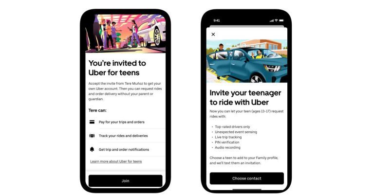 Uber commencera à déployer des comptes pour adolescents avec des fonctionnalités de sécurité la semaine prochaine