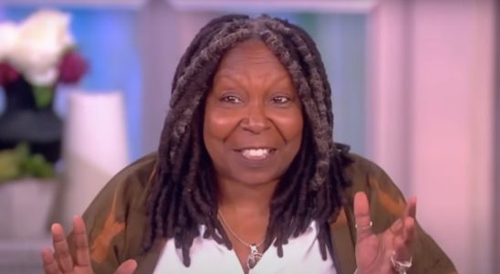 Whoopi Goldberg in conversation on the set of The View.