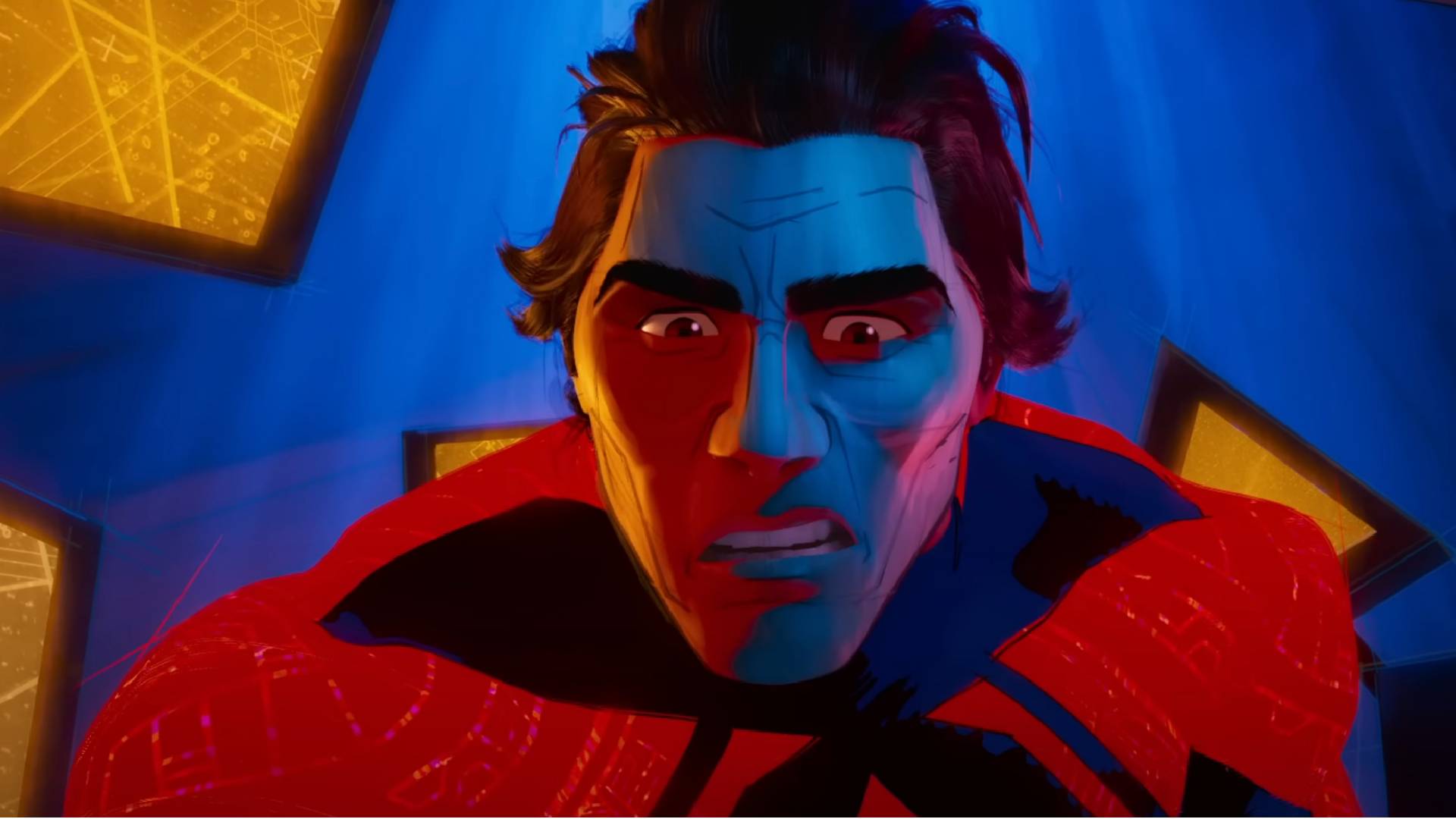 Oscar Isaac dans le rôle de Miguel O'Hara dans Across the Spider-Verse