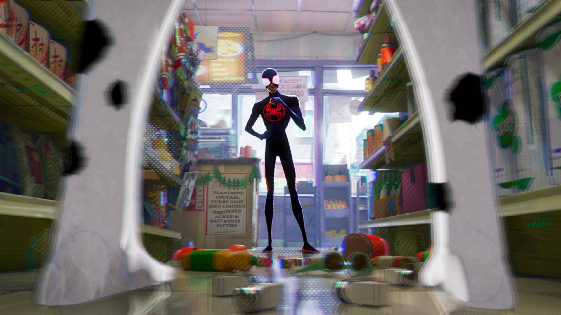 Le spot et les kilomètres dans Across the Spider-Verse