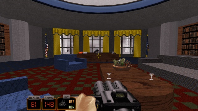 Duke Nukem 3D Duke it Out dans le bureau ovale de DC