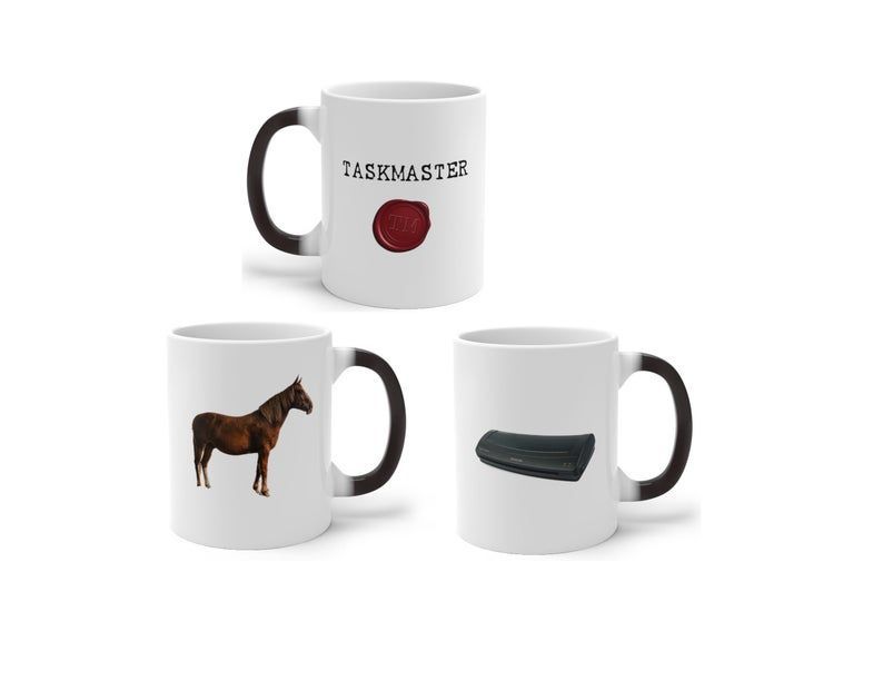 Taskmaster 'Horse or Laminator' pack de deux tasses magiques