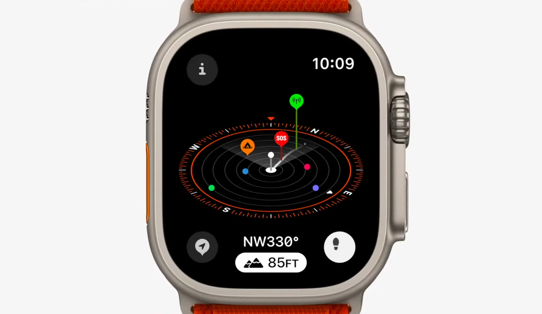 Application Boussole sur watchOS 10