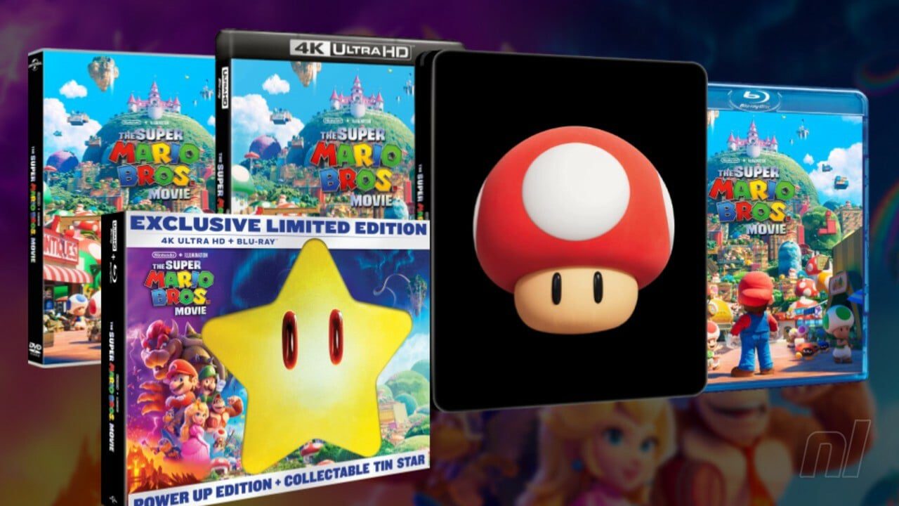 Les précommandes de films DVD, Blu-ray et Steelbook 4K de Super Mario Bros. sont désormais disponibles
