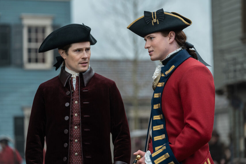 David Berry et Charles Vandervaart dans la saison 7 d'Outlander