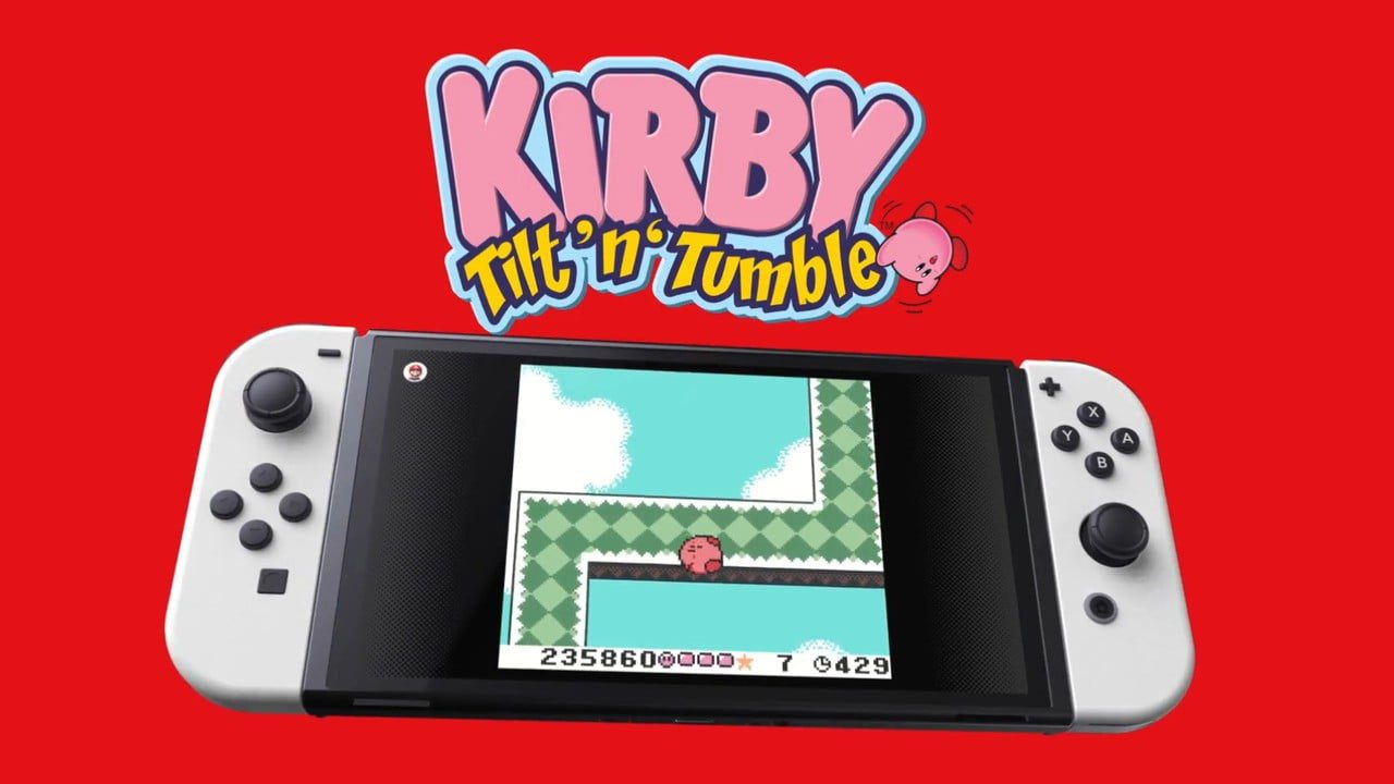 Nintendo présente les commandes de mouvement de Kirby Tilt 'n' Tumble sur le commutateur
