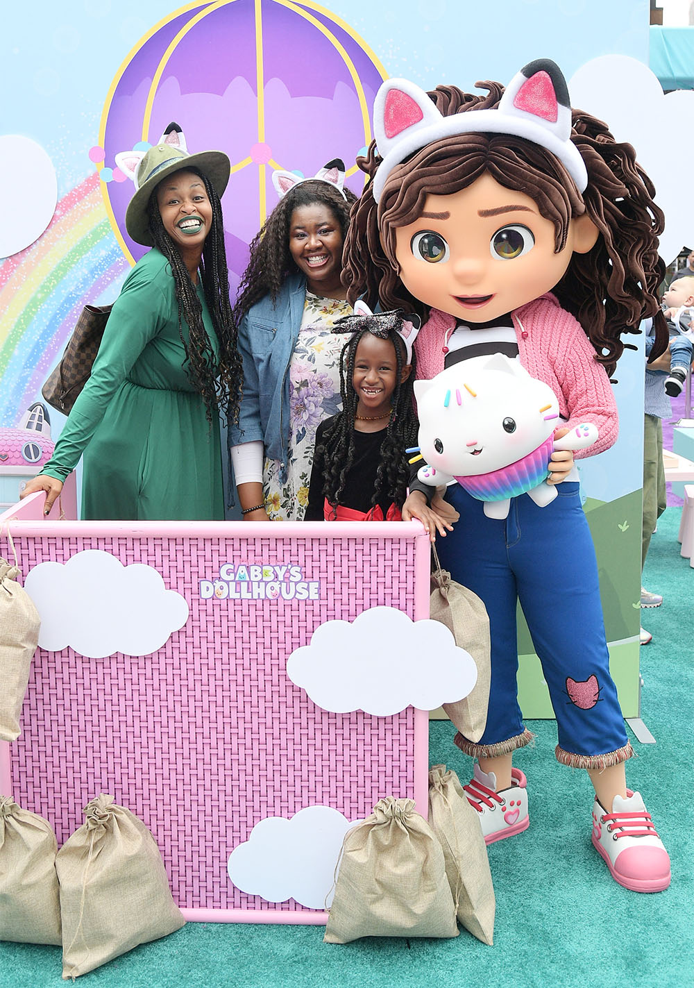 GloZell Green (L), O'Zell Green (R) et un invité assistent à The Hollywood Reporter Kids !  Power Celebration le 10 juin 2023 à Westfield Century City à Los Angeles, Californie.