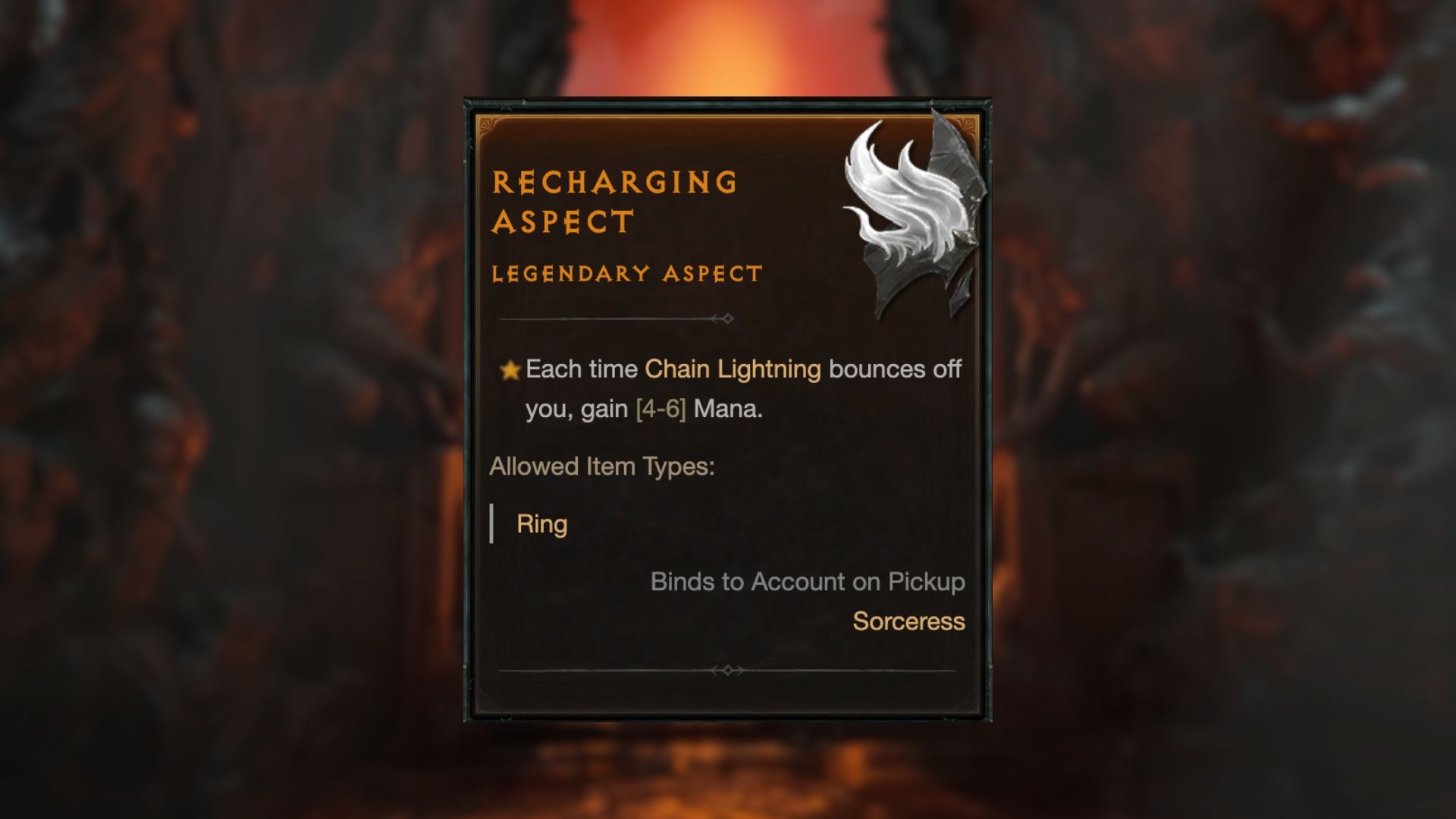 Aspect de recharge dans Diablo 4