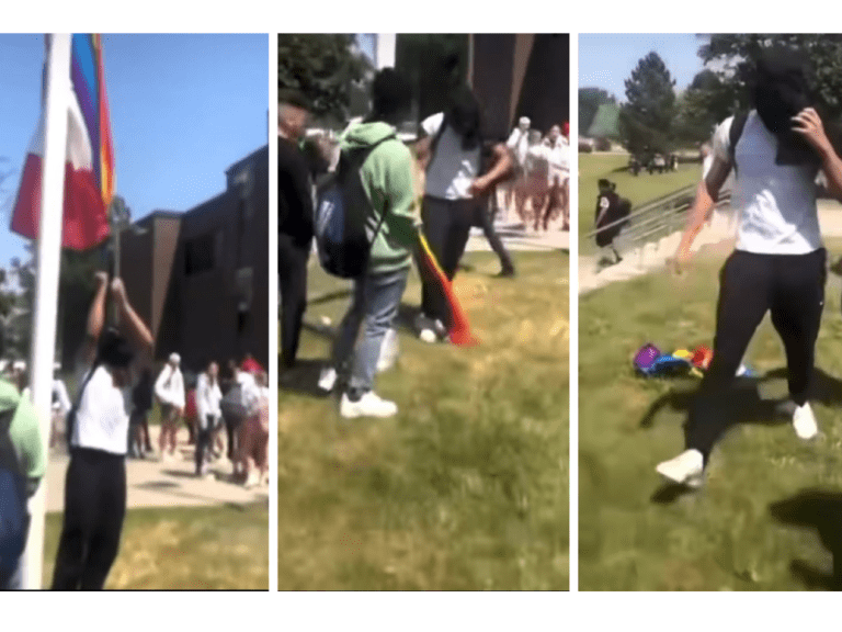 VIDÉO : le drapeau de la fierté arraché à une école secondaire de l’Ontario