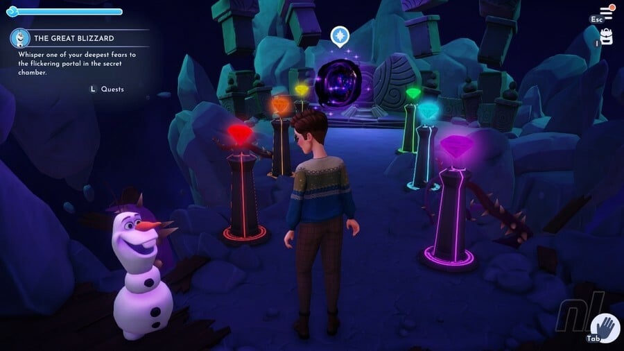 Disney Dreamlight Valley: comment terminer la quête du grand blizzard d'Olaf, commande de gemmes 6