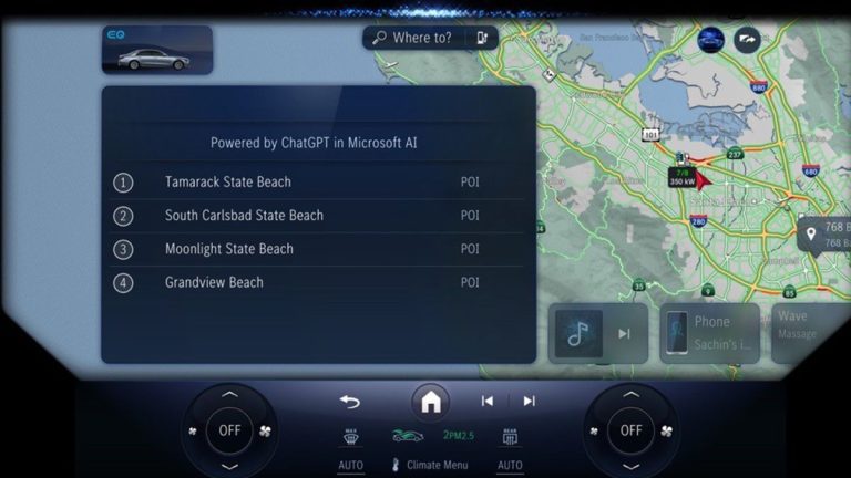 Mercedes-Benz introduit ChatGPT dans les voitures pour la première fois