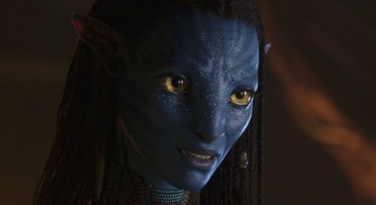 Zoe Saldana as Neytiri in Avatar: The Way of Water