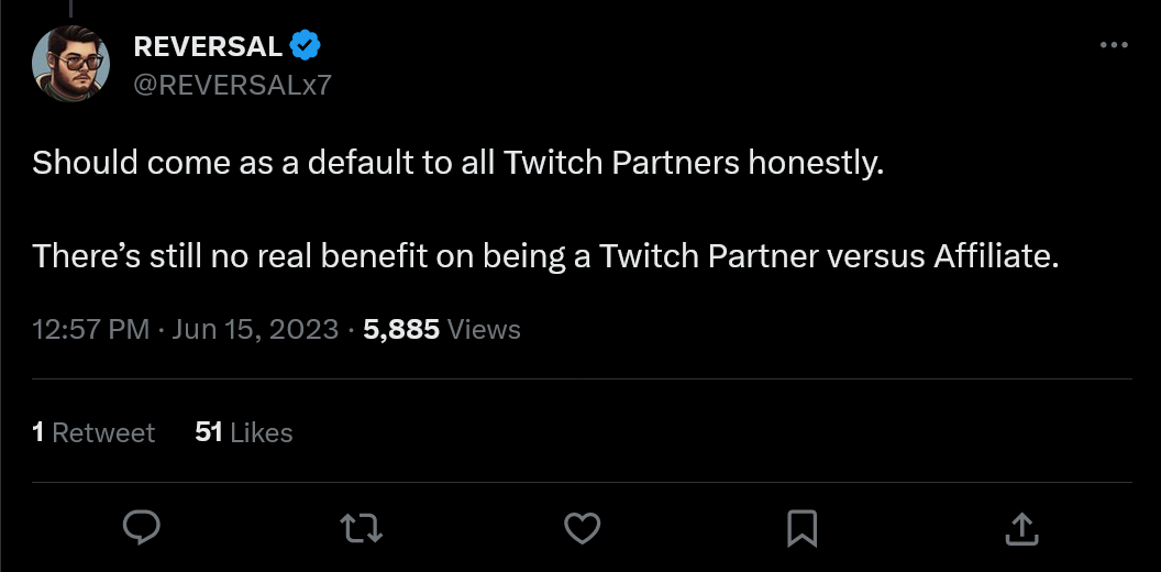 Tweeter sur le programme Twitch Partner Plus