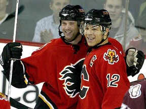 Jarome Iginla et Craig Conroy