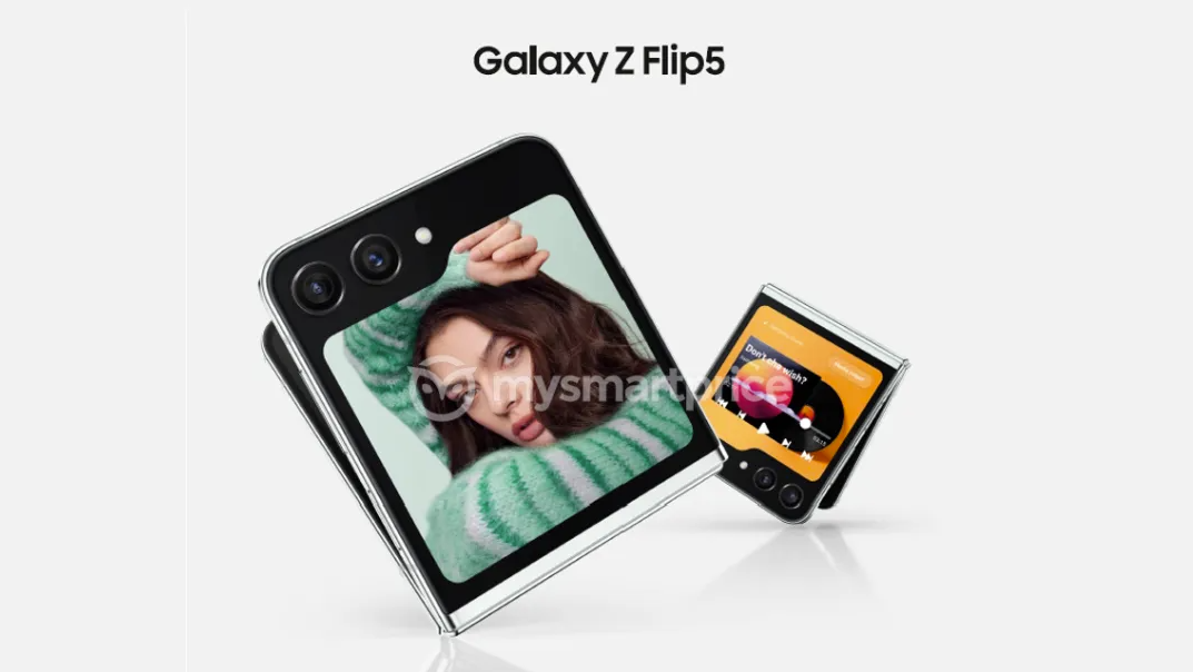 Fuite présumée du rendu de presse du Galaxy Z Flip 5