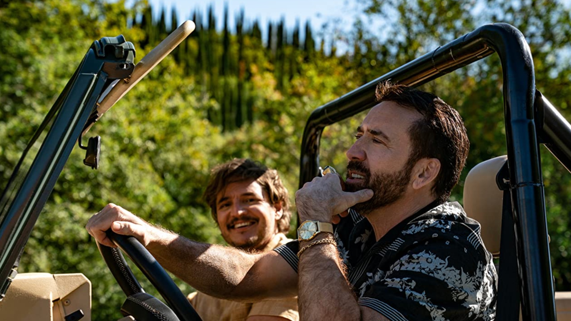 Nicolas Cage et Pedro Pascal dans Le poids insupportable du talent massif