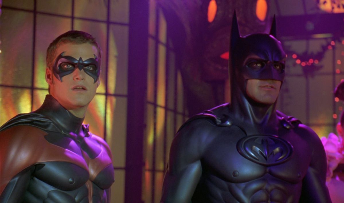 batman & amp;  robin - chris o'donnell et george clooney