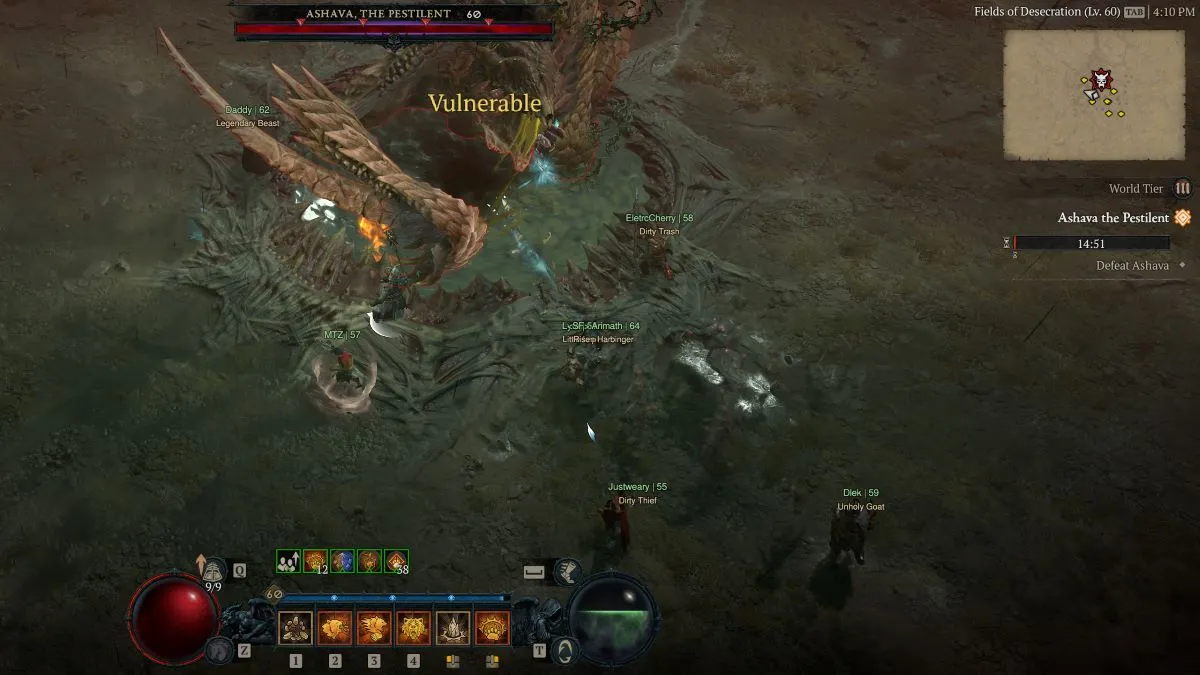 Meilleures activités de fin de partie dans Diablo 4 - Boss et événements mondiaux