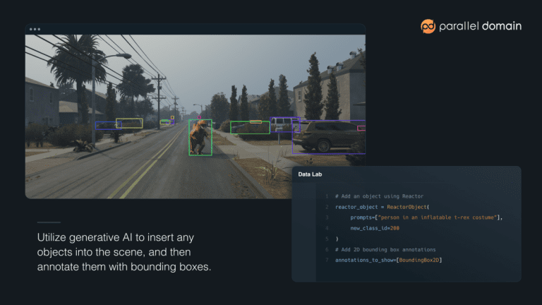L’API de Parallel Domain permet aux clients d’utiliser l’IA générative pour créer des ensembles de données synthétiques