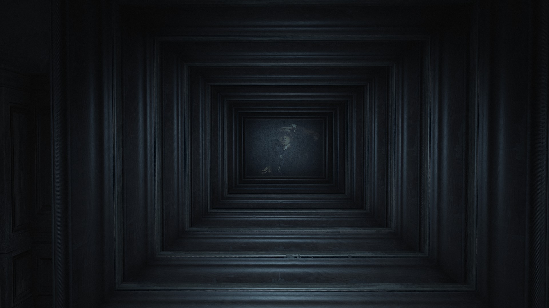 Une peinture dans une série de cadres incroyablement récursive dans Layers of Fear.