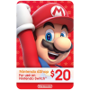 Carte Nintendo eShop 20 $