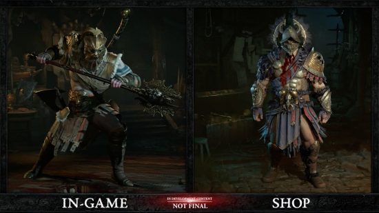 Tarification, récompenses et plus encore du Battle Pass de Diablo 4 : une représentation montrant les récompenses de la saison par rapport aux produits de la boutique.