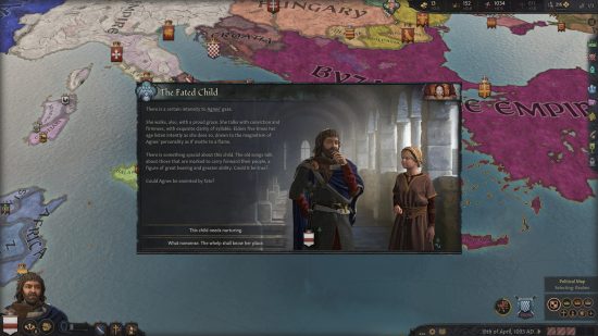 Crusader Kings 3 Wards and Wardens - un événement en jeu pour un 