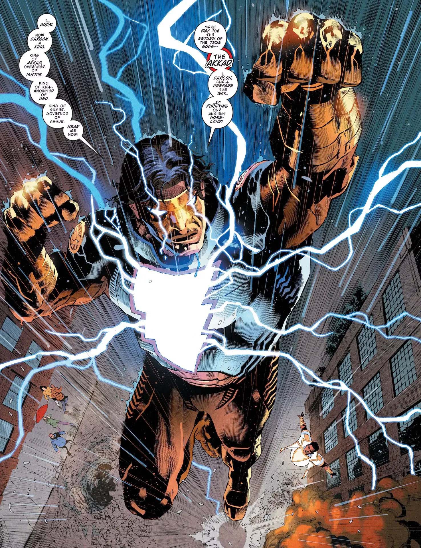 Un panneau de Black Adam #12.