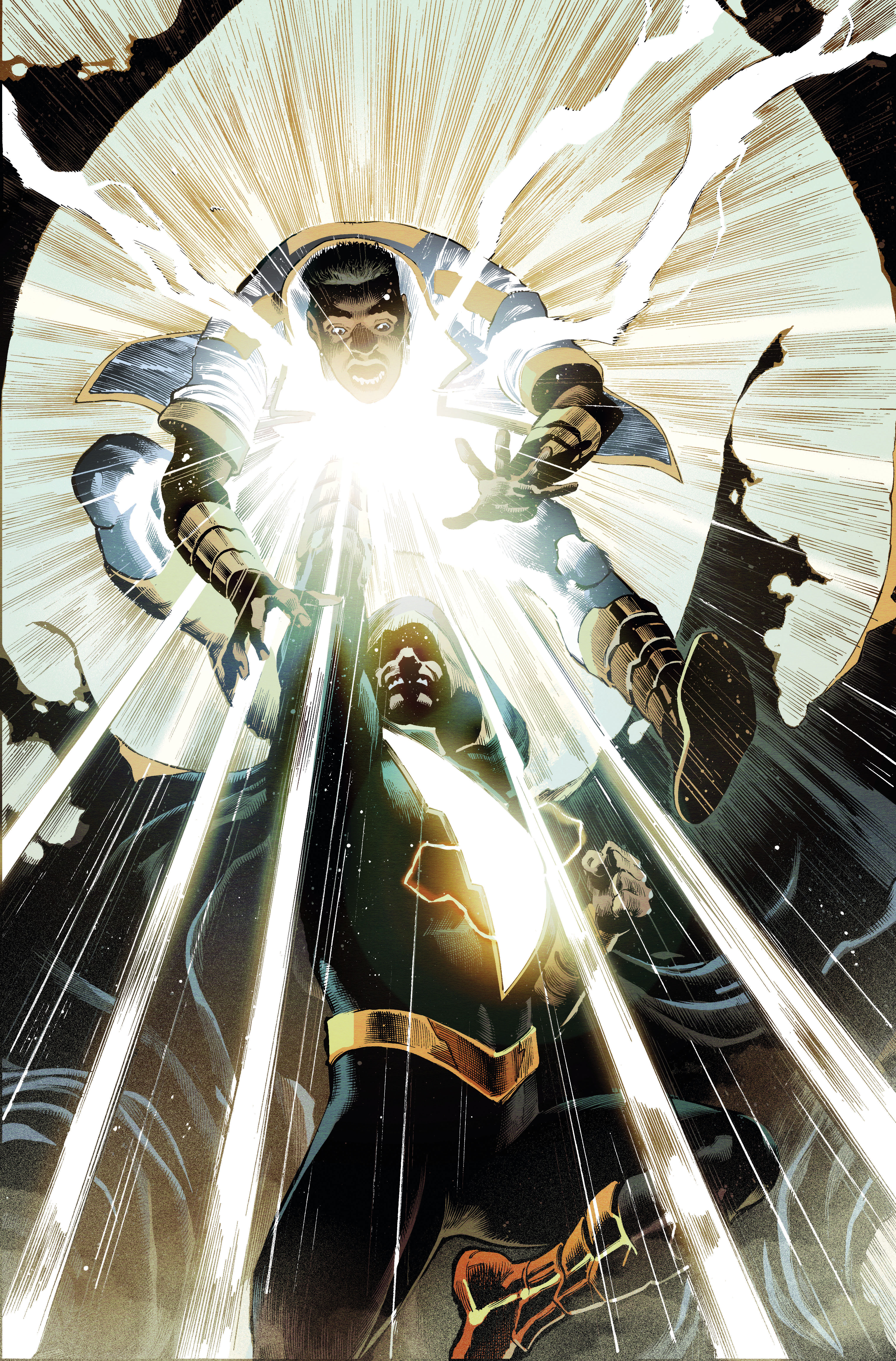 La variante ouverte à la commande de Black Adam # 12.