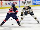 Nate Danielson des Wheat Kings de Brandon (#29).